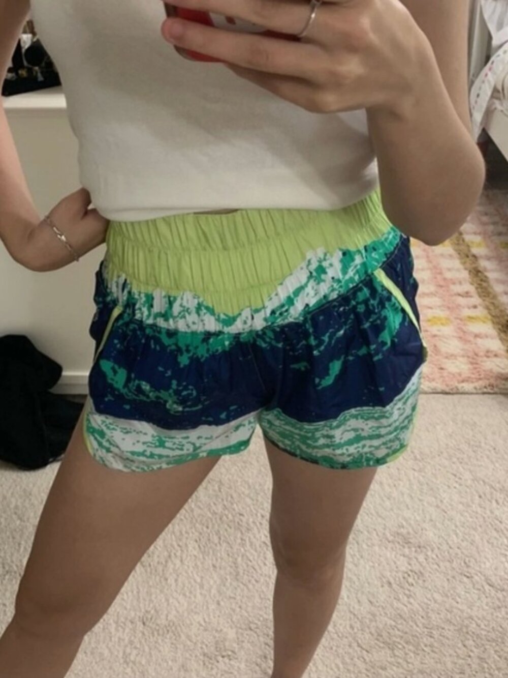 Free People FP Movement The Way Home Printed Shorts - Mountain Print Medium - Picture 4 of 4